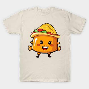 kawaii Taco cehees T-Shirt cute potatofood funny T-Shirt